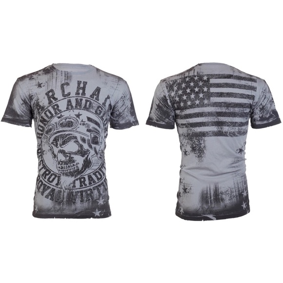 Archaic By Affliction Men's T-Shirt DEATH RACER - Picture 1 of 6
